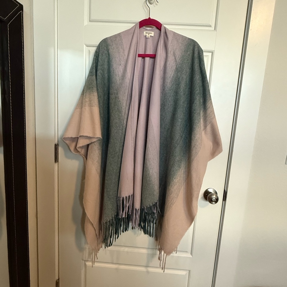 Cost Plus World Market Gradient Scarf in Pink and Green